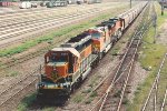 Grain train rolls west